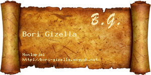 Bori Gizella névjegykártya